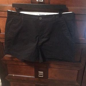Black Mid Rise Shorts